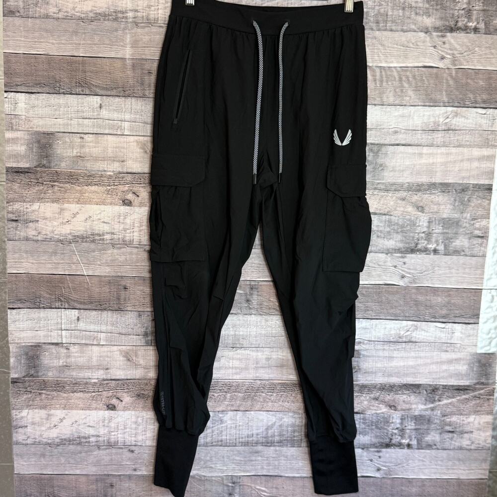 ASRV Tetra-Lite High Rib Jogger Cargo Pants DSG-0825 Mens Medium Black